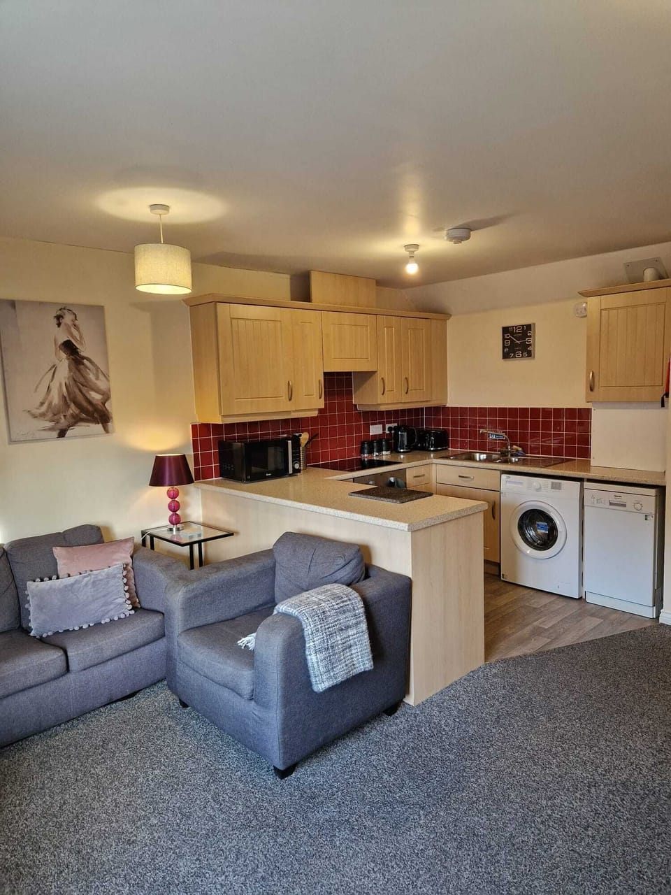 Standard Apartment, 2 Bedrooms | Living area | Flat-screen TV