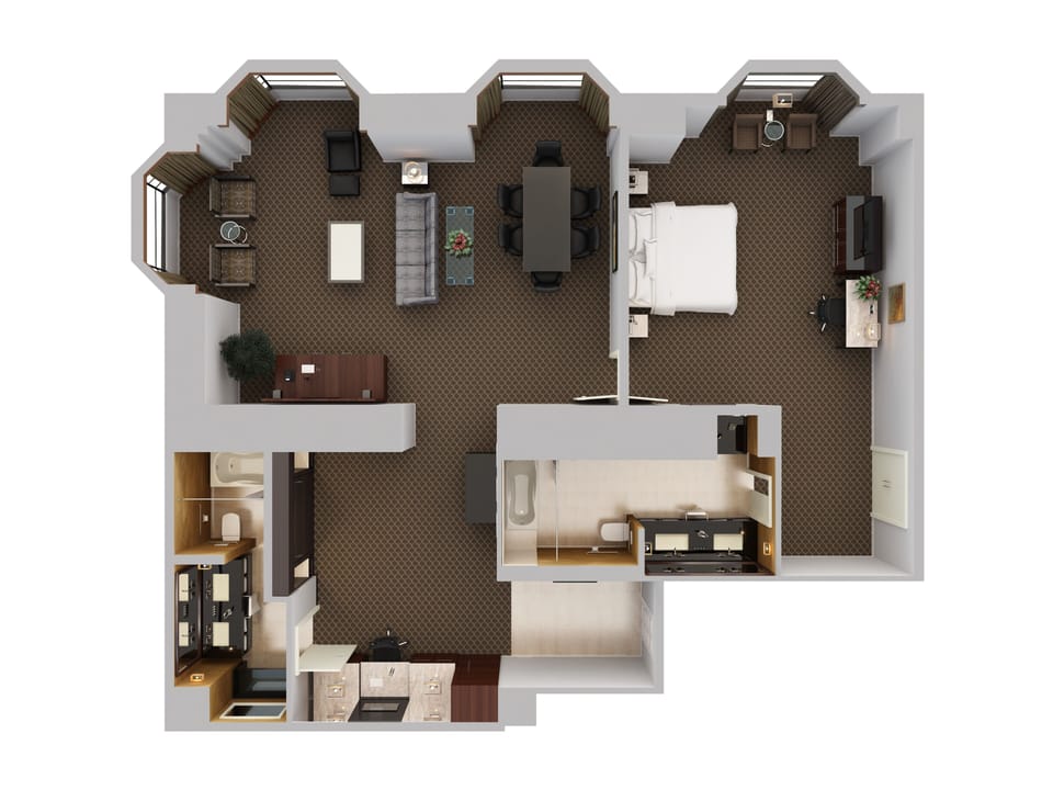 Luxury Suite, 1 Bedroom | Premium bedding, pillowtop beds, in-room safe, desk