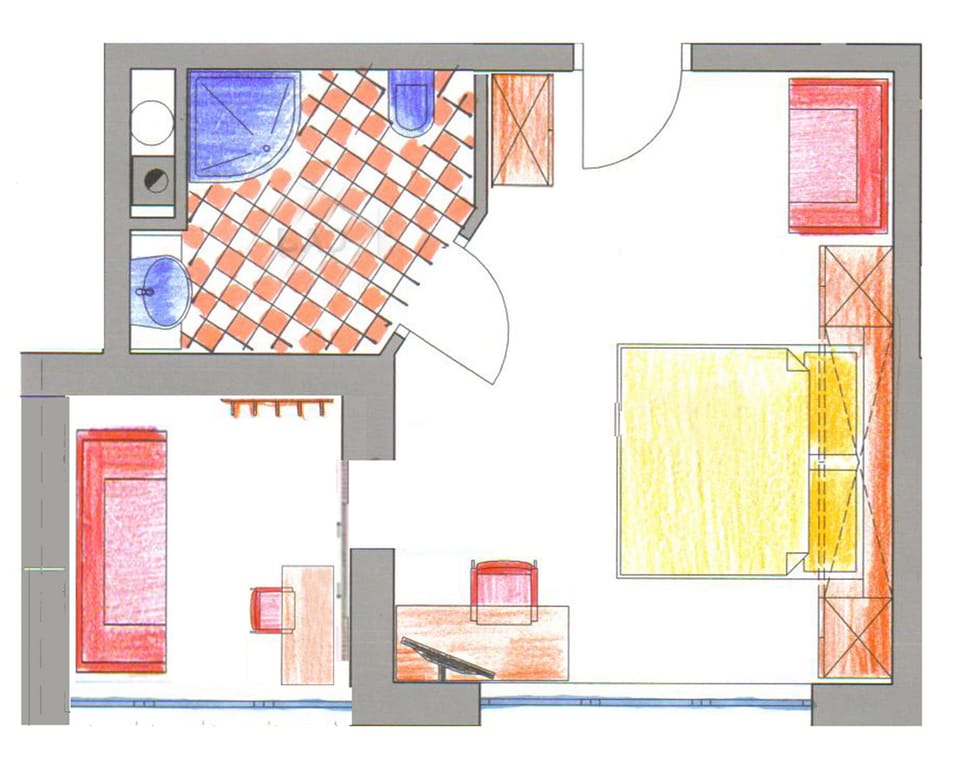 Family Room, 2 Bedrooms, Non Smoking, Valley View | Floor plan
