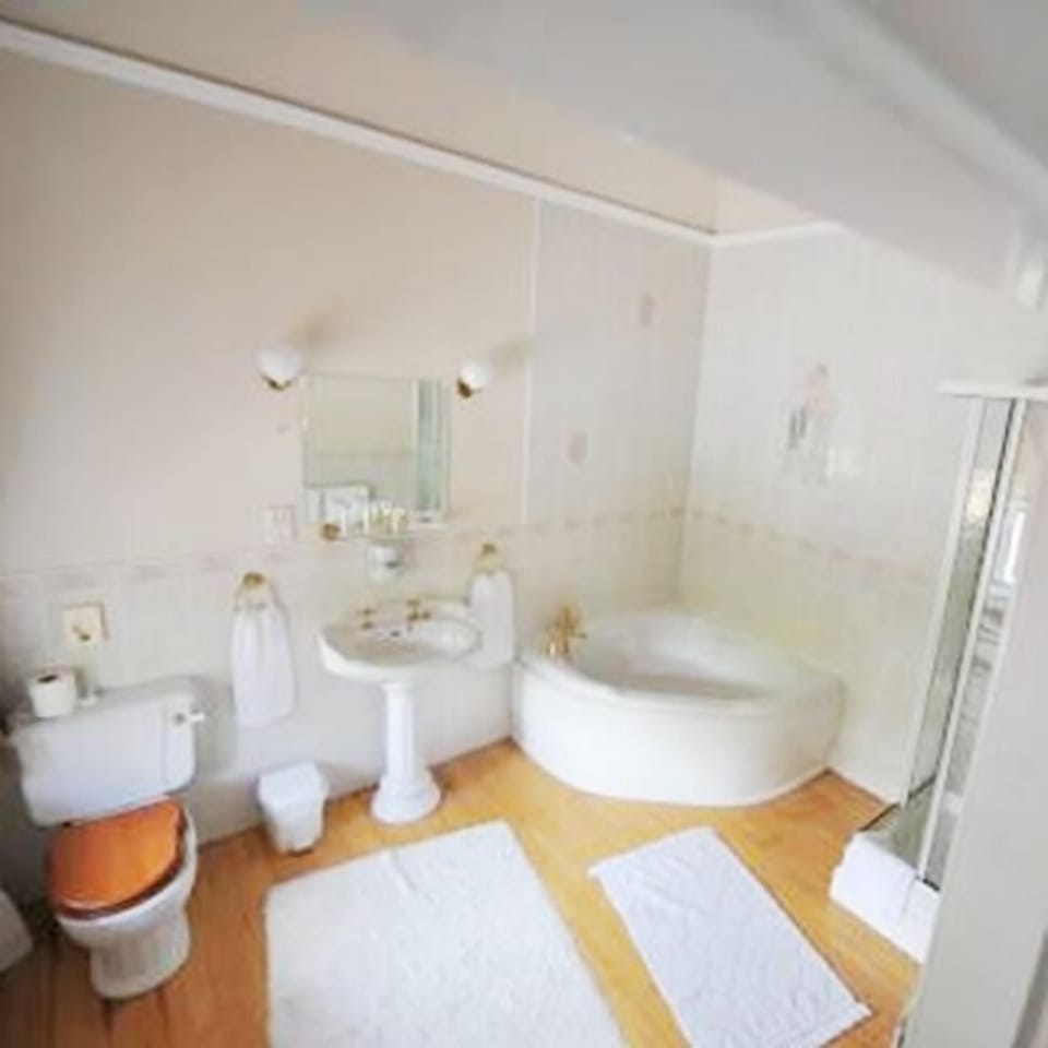 Shower, free toiletries, towels