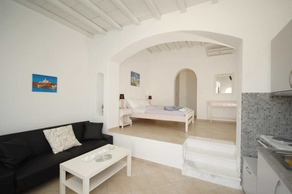 Apartment, Sea View (2 Adults) | Living area | 20-inch flat-screen TV with digital channels, TV