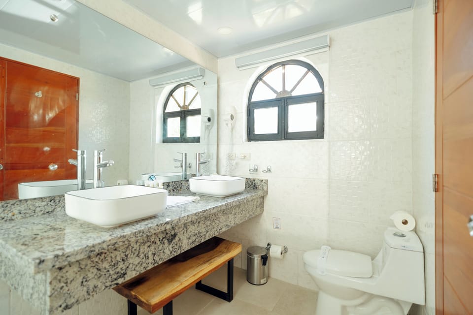 Crown Villa | Bathroom | Shower, free toiletries, hair dryer, towels