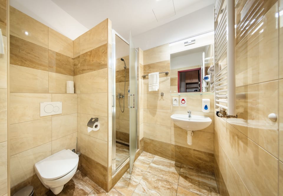 Double Room | Bathroom | Hair dryer, towels