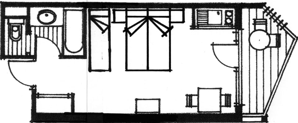 Comfort Triple Room, Kitchenette, Mountain View | Premium bedding, desk, blackout drapes, soundproofing