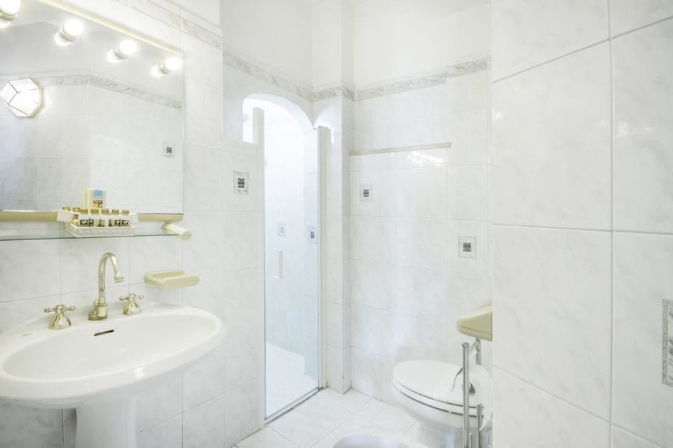 Free toiletries, hair dryer, slippers, bidet