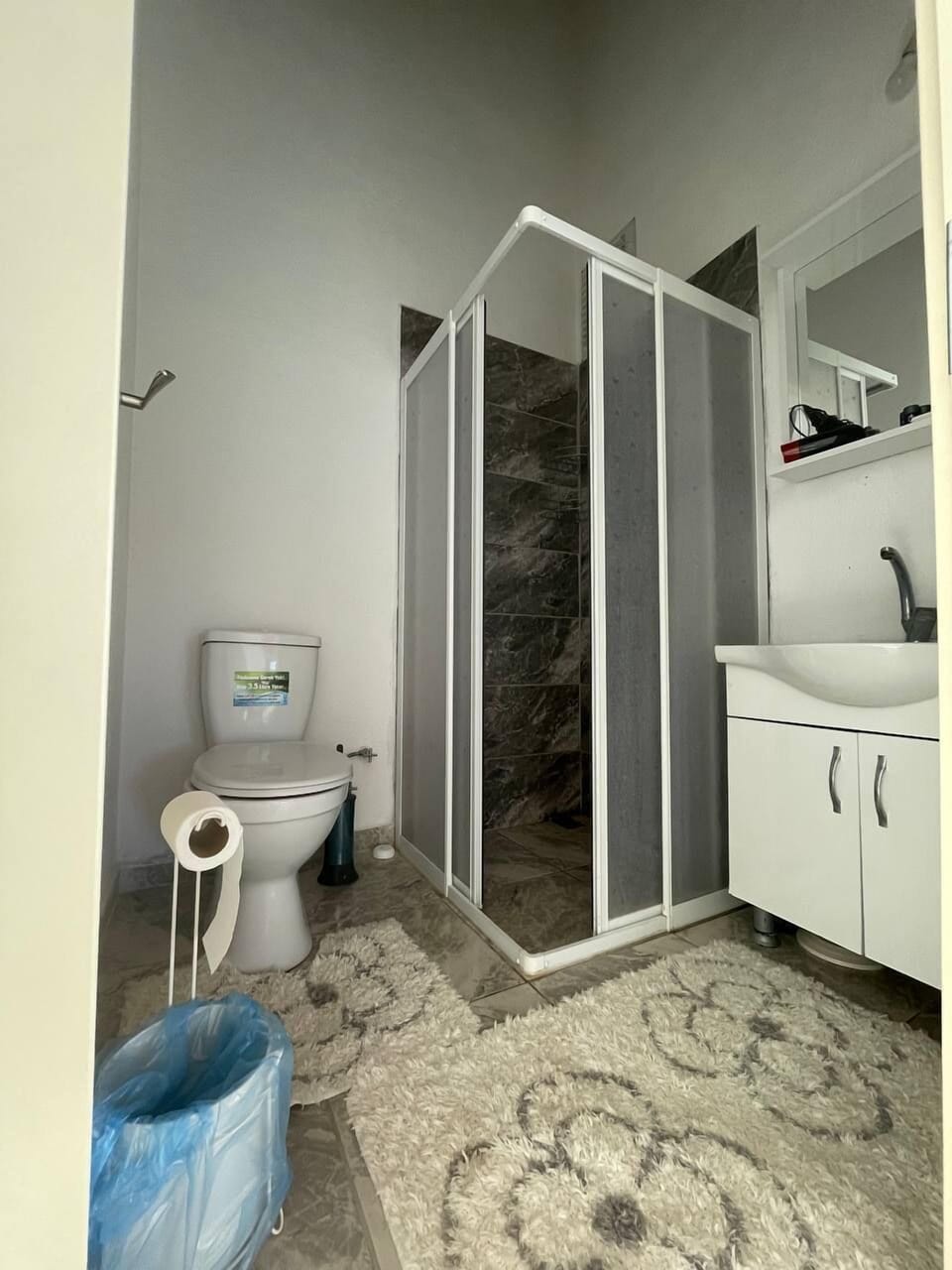 Panoramic Triple Room | Bathroom | Shower, hair dryer, towels, soap