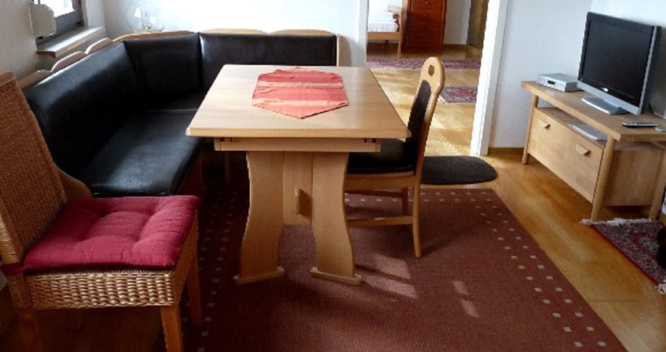Basic Apartment, 2 Bedrooms, Kitchen, Mountainside | Living area | 58-inch flat-screen TV with cable channels, TV