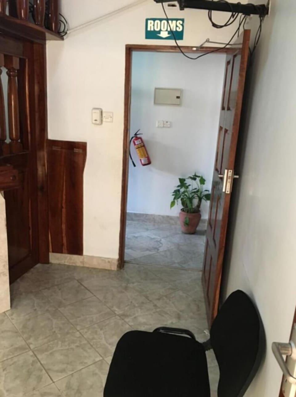 Interior entrance