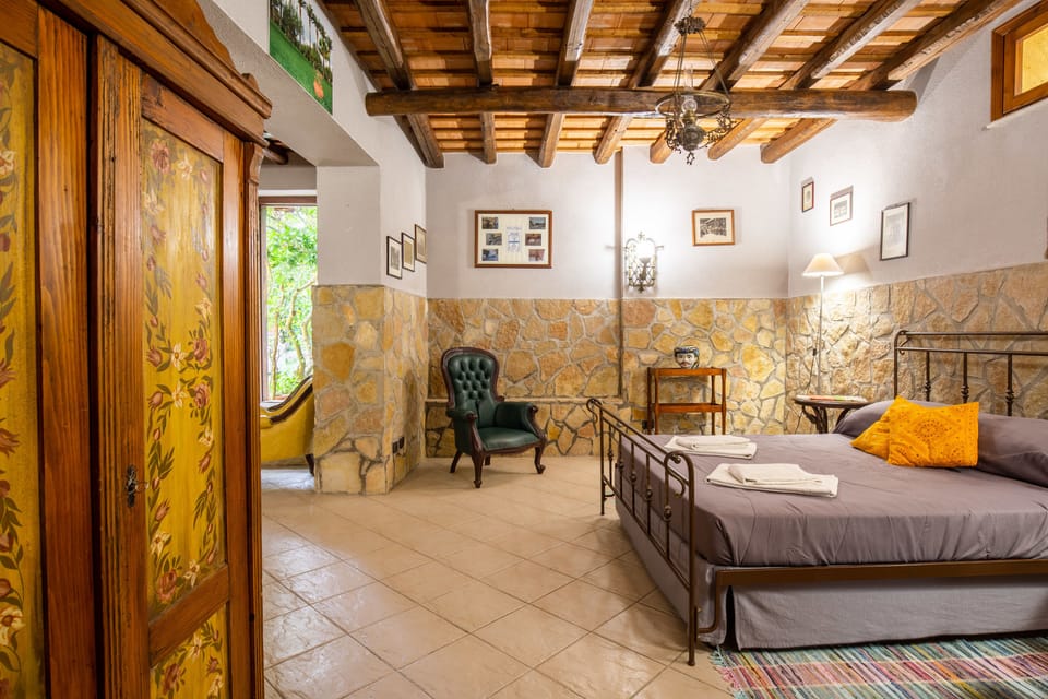 Family Apartment, 1 Bedroom, Courtyard View | Desk, laptop workspace, free WiFi