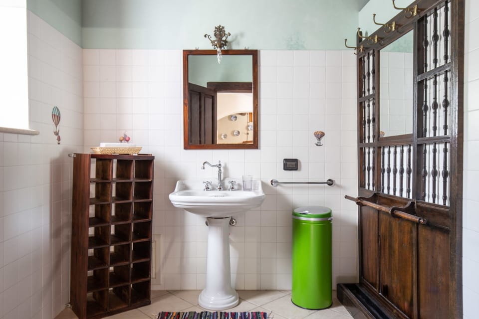 Family Apartment, 1 Bedroom, Courtyard View | Bathroom | Shower, free toiletries, hair dryer, bidet