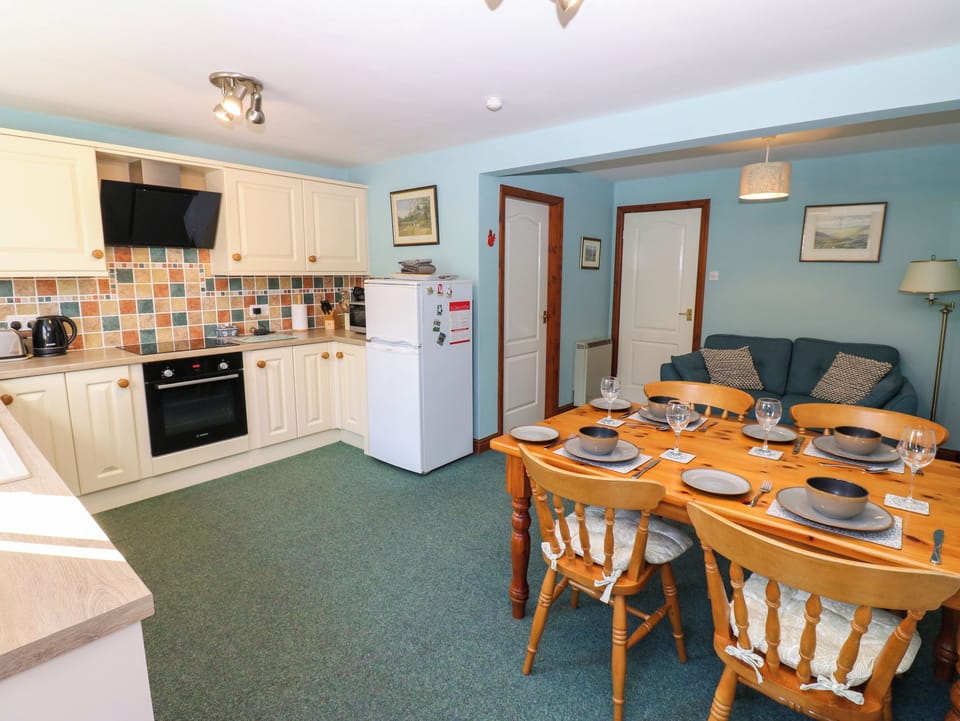Dishwasher, highchair, cookware/dishes/utensils