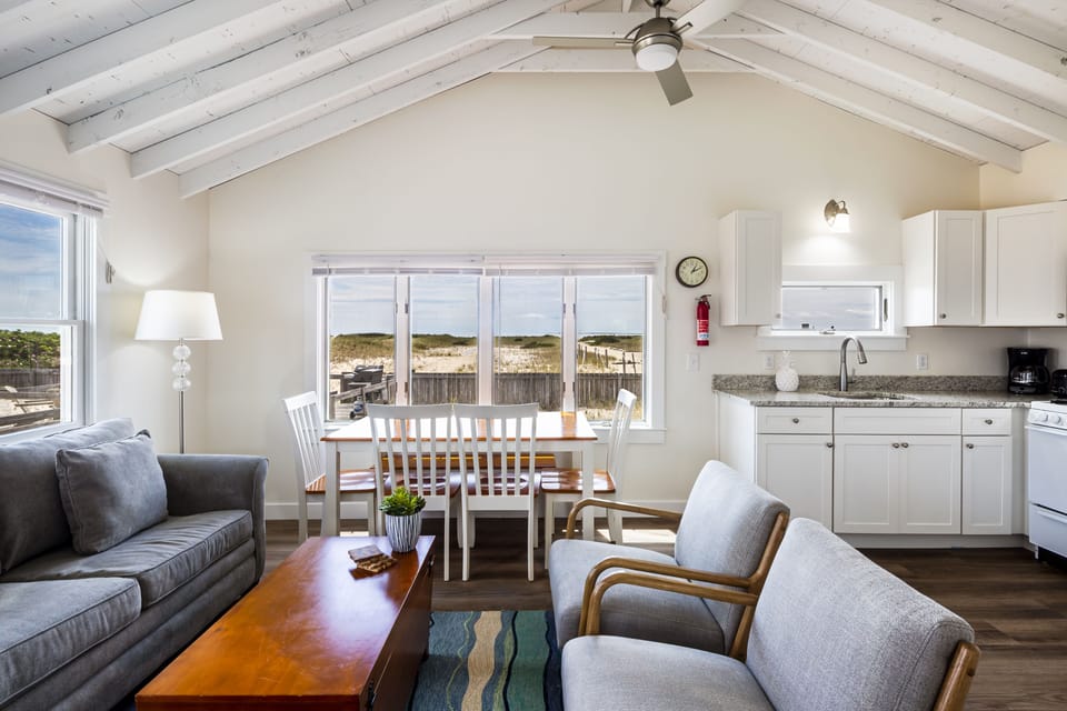 Cottage 5 - 2 Bedrooms, Ocean View | Living area | Flat-screen TV