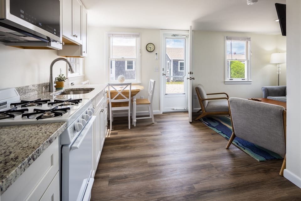 Cottage 2 - 1 Bedroom, Beach View | Living area | Flat-screen TV