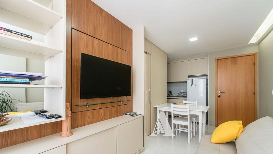 Apartment | Living area | 42-inch flat-screen TV with satellite channels