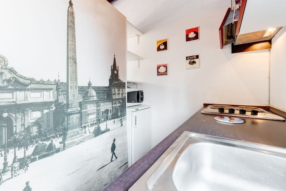 Apartment, 1 Queen Bed, Terrace, City View | Private kitchen | Fridge, microwave, stovetop, espresso maker