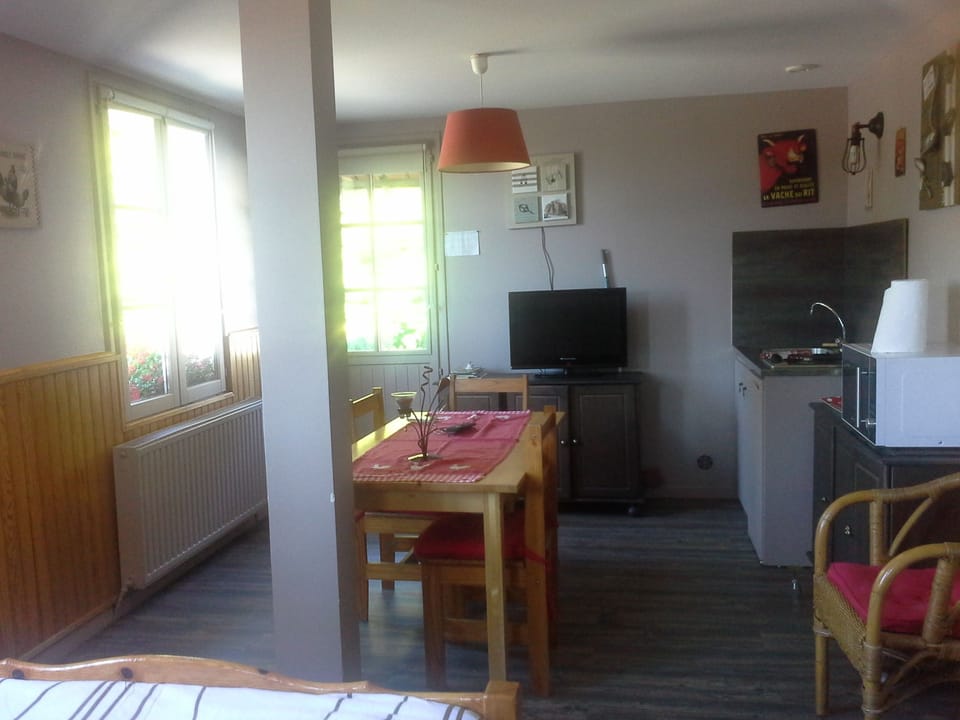 Standard Studio, 1 Queen Bed (No.1&3) | Living area | Flat-screen TV