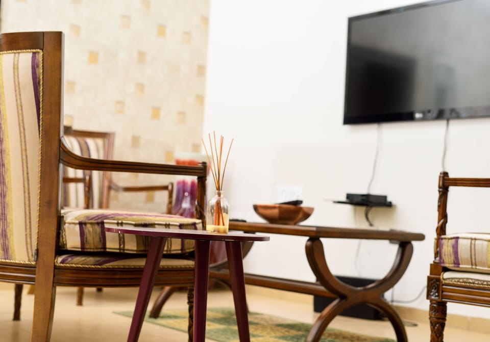 Luxury Apartment, 1 Bedroom | Living area | Flat-screen TV