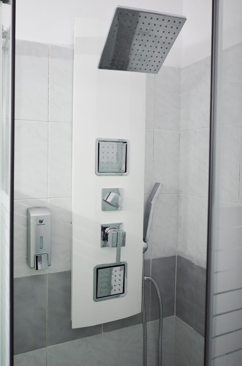 Family Room, Balcony | Bathroom shower