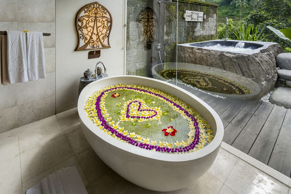 Premier Pool Villa - with Heated Pool | Bathroom | Separate tub and shower, deep soaking tub, rainfall showerhead