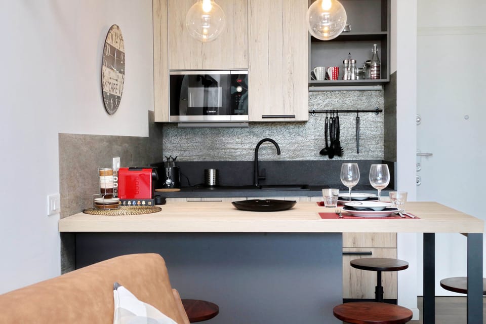 Studio, 1 Bedroom, Terrace, City View | Private kitchenette | Full-size fridge, microwave, oven, stovetop