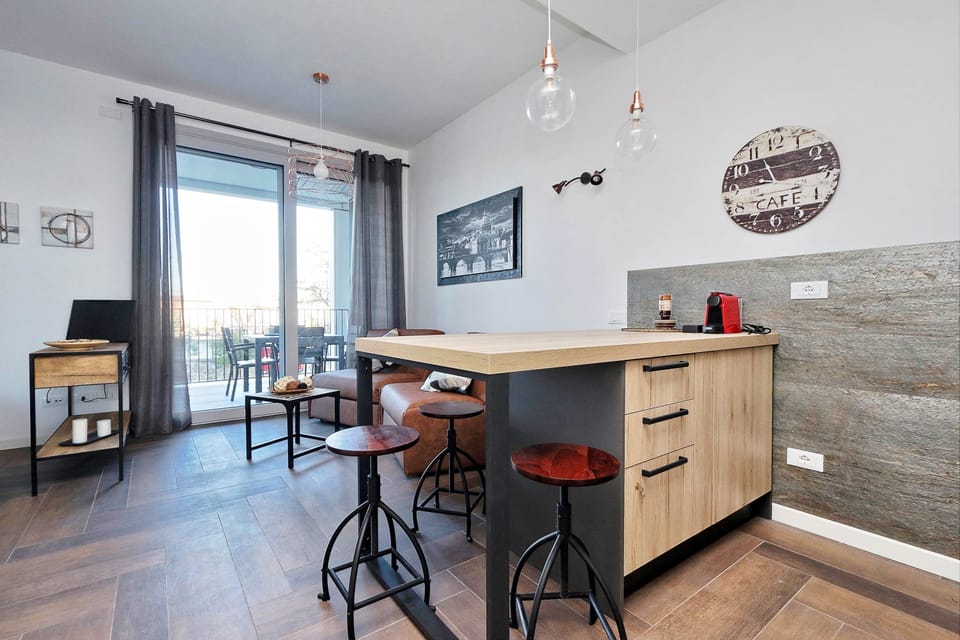 Studio, 1 Bedroom, Terrace, City View | Private kitchenette | Full-size fridge, microwave, oven, stovetop