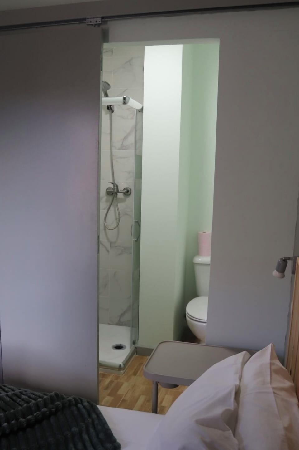 Double Room, Private Bathroom | Bathroom amenities | Shower, rainfall showerhead, hair dryer, towels