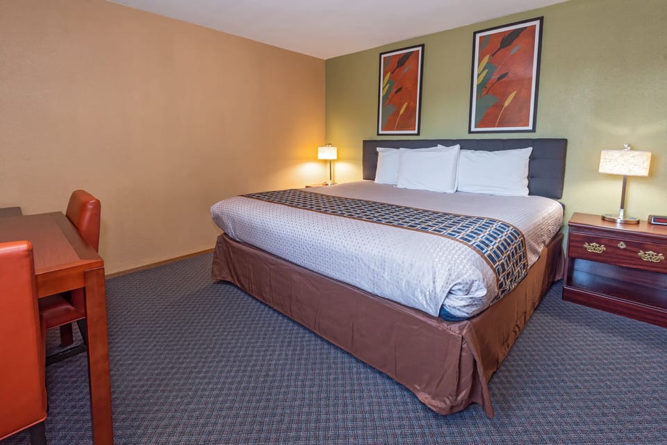 Single Room, 1 King Bed, Refrigerator & Microwave | Desk, soundproofing, WiFi (free), bed sheets