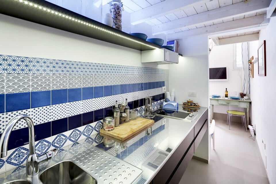 Duplex | Private kitchen | Full-size fridge, stovetop, espresso maker, cookware/dishes/utensils