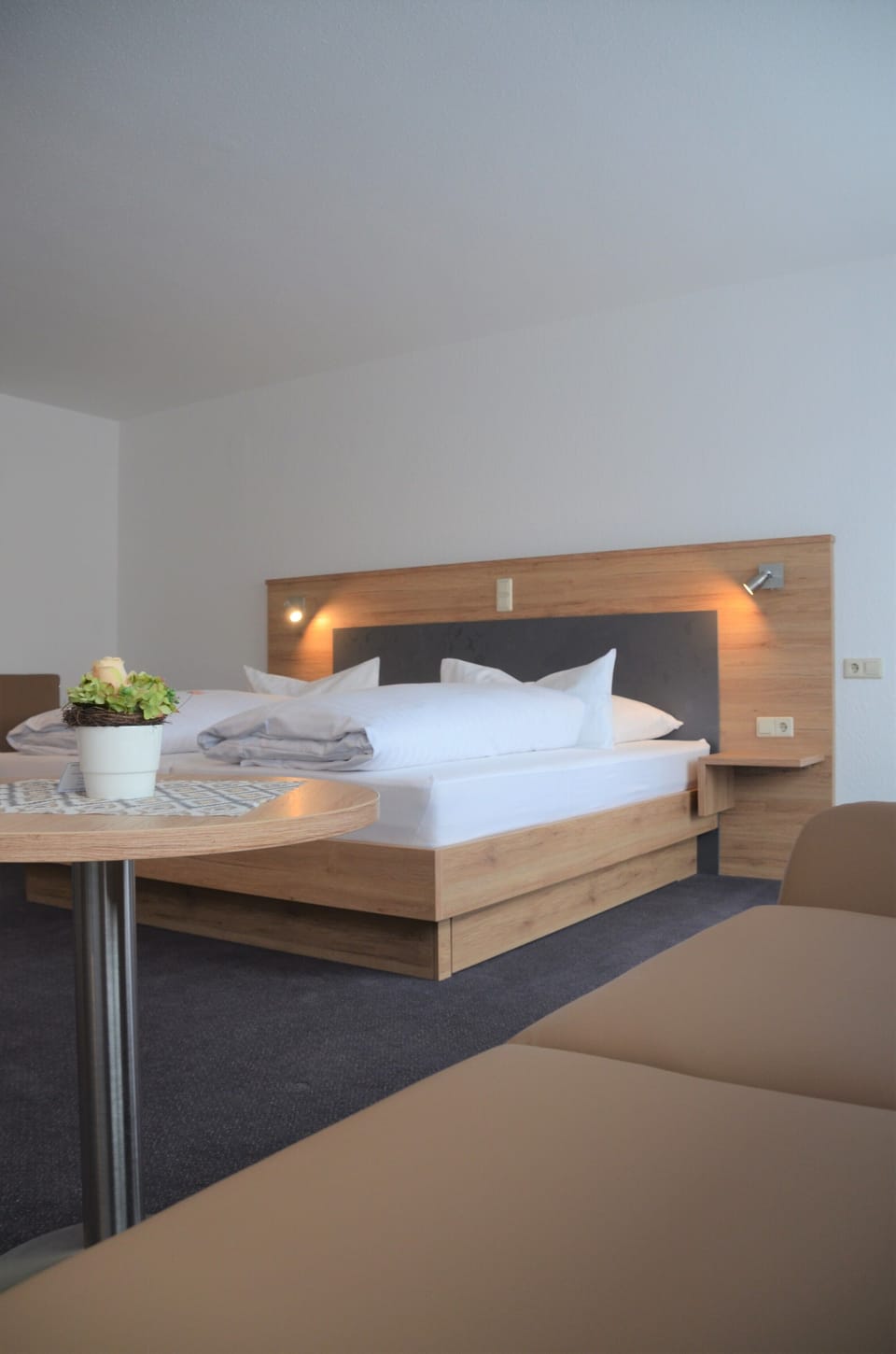 Premium bedding, desk, blackout drapes, iron/ironing board