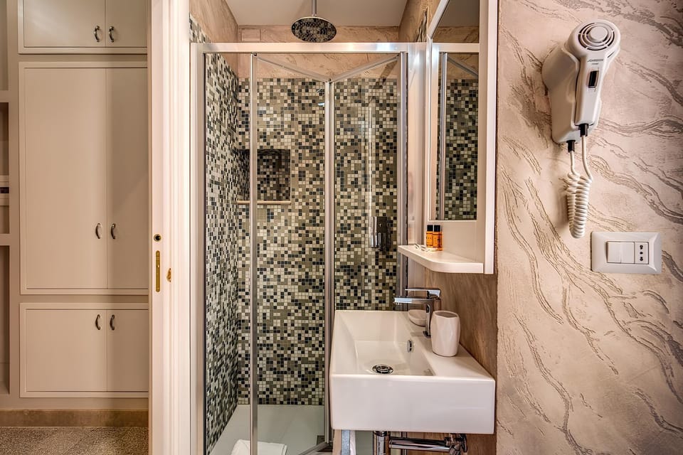 Economy Double Room, Non Smoking | Bathroom | Shower, rainfall showerhead, eco-friendly toiletries, hair dryer