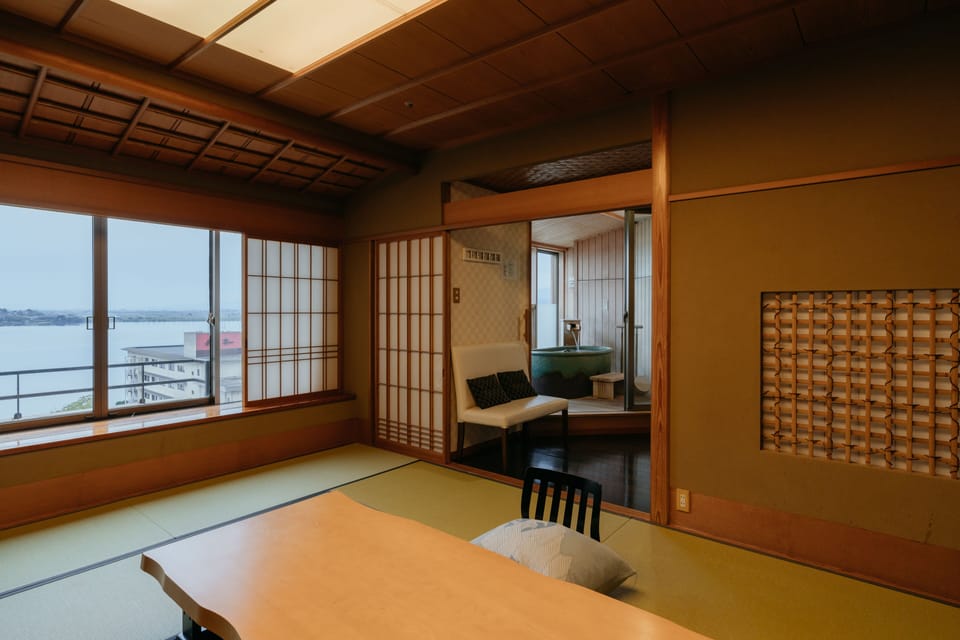 Japanese-Western Style Room with Open Air Bath (Natural Hot Spring), Smoking | In-room safe, desk, free WiFi, bed sheets