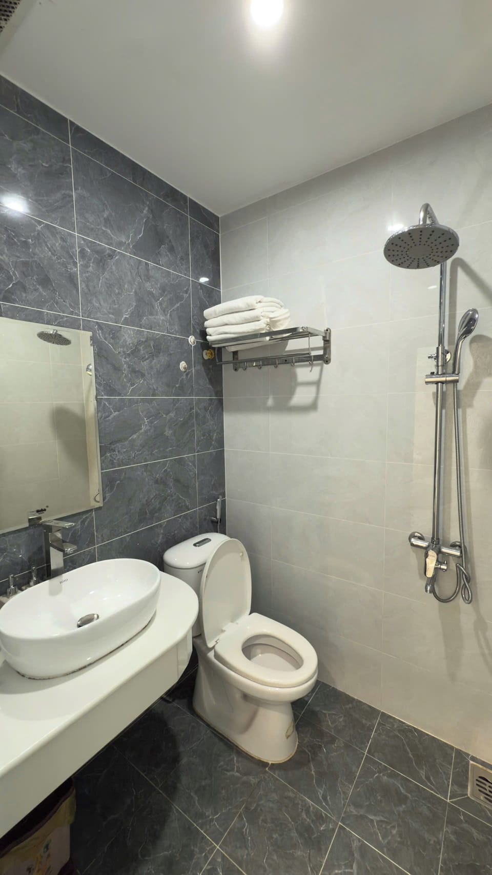 Free toiletries, hair dryer, slippers, towels