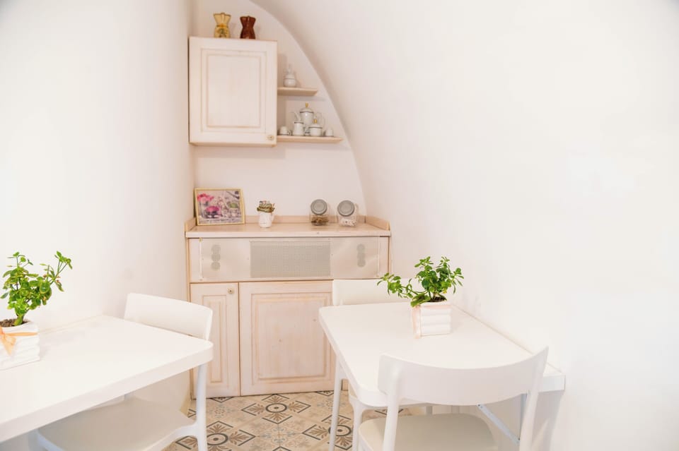 Fridge, microwave (on request), electric kettle