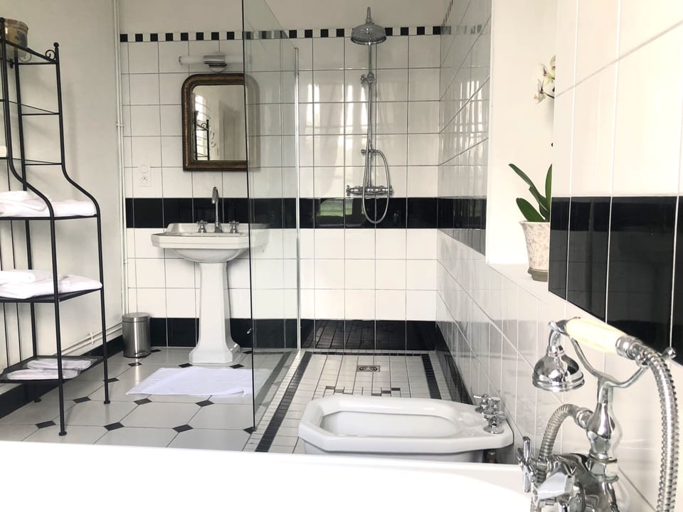 Deluxe Double or Twin Room, Garden View | Bathroom | Shower, free toiletries, hair dryer, towels