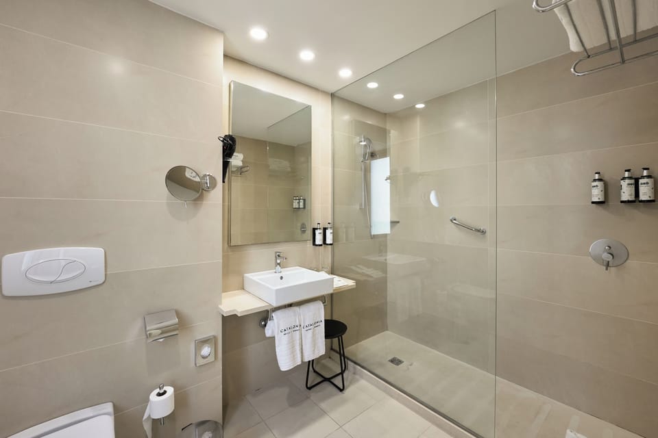 Premium Triple Room | Bathroom | Shower, eco-friendly toiletries, hair dryer, towels