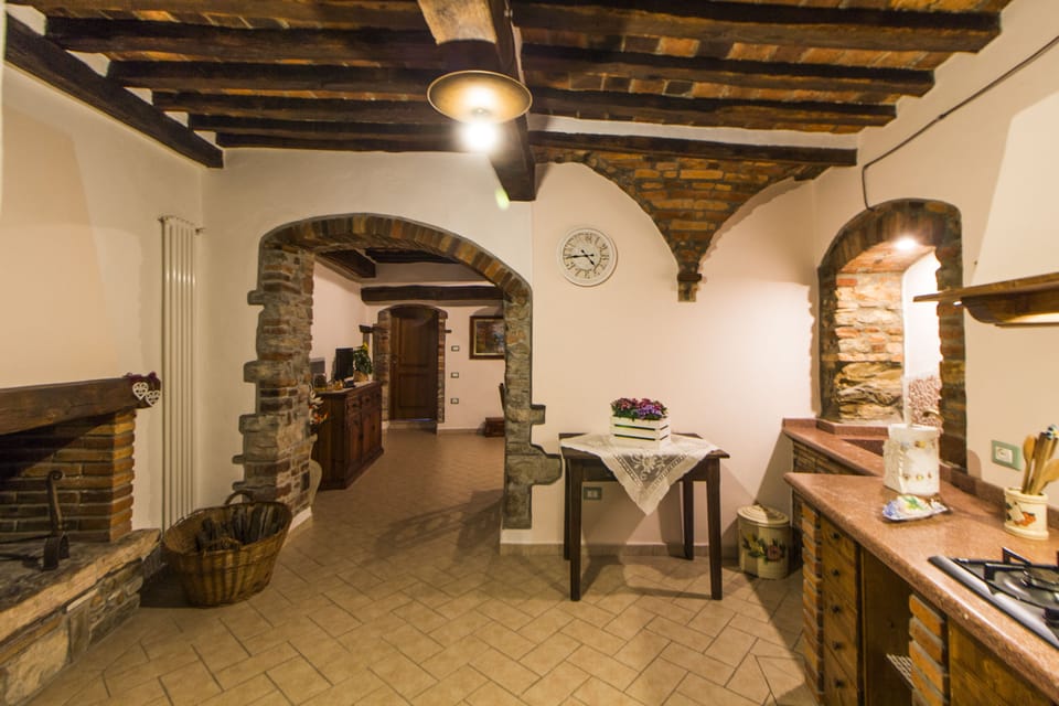 Apartment, 1 Bedroom, Hill View (Piazza della Chiesa, 19) | Private kitchen | Full-size fridge, stovetop, espresso maker, electric kettle