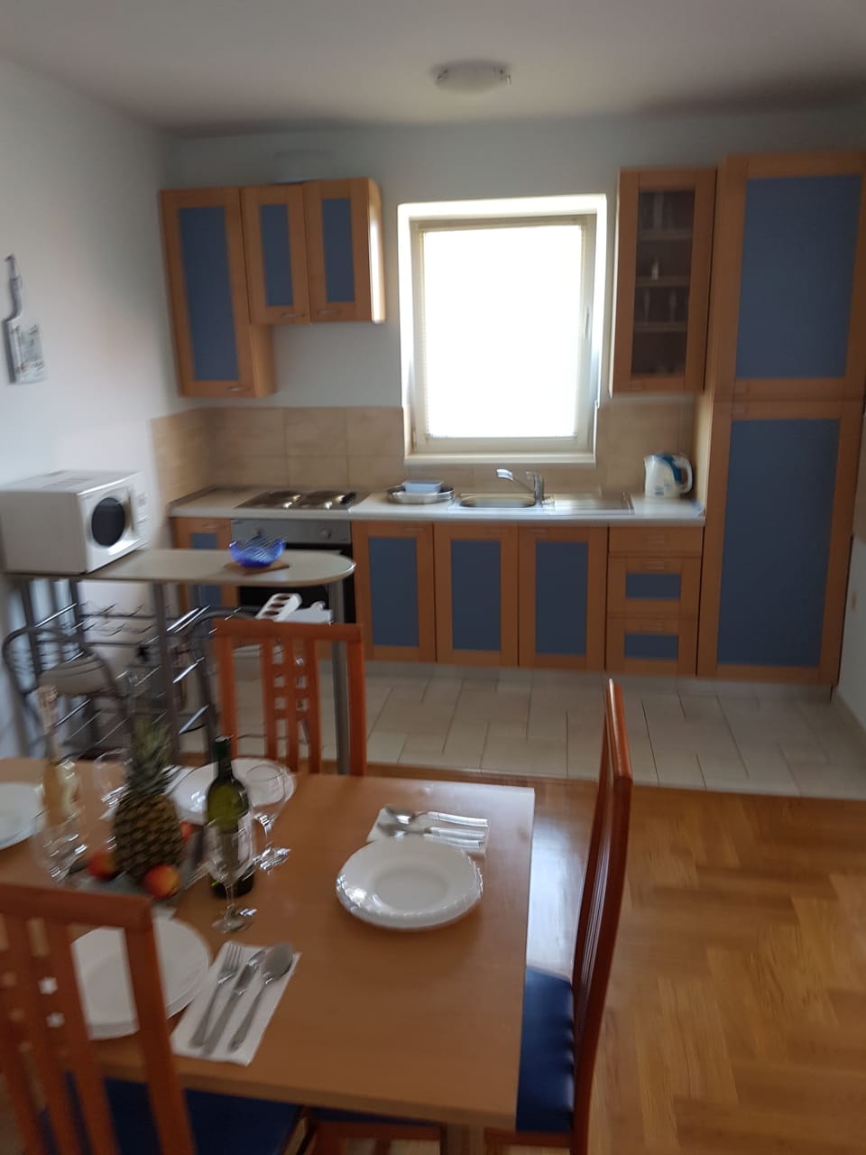 Apartment | Private kitchen | Fridge, microwave, oven, stovetop