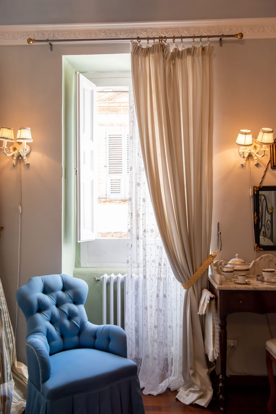 Economy Double Room (External Bathroom) | Premium bedding, down comforters, pillowtop beds, blackout drapes