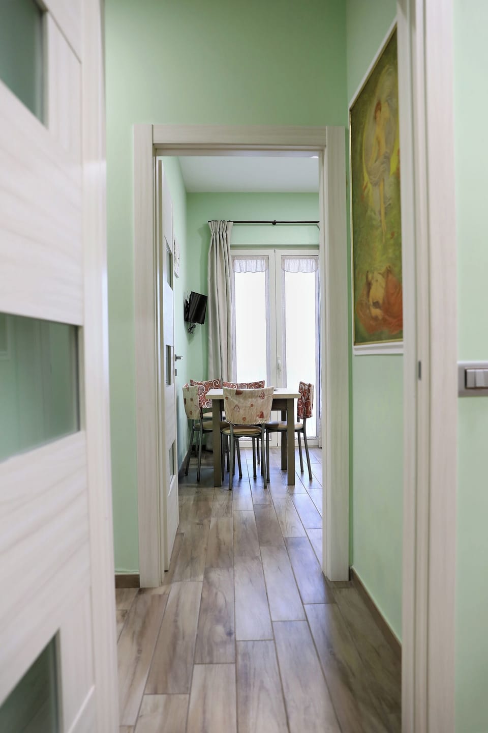 Interior entrance