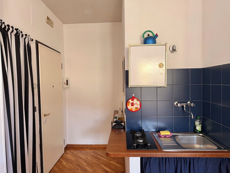 Classic Double or Twin Room, Kitchenette | Private kitchen | Shared fridge, paper towels