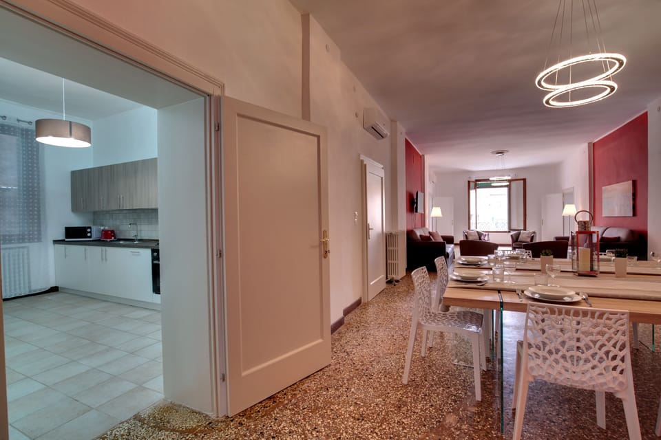 Apartment | Private kitchen | Fridge, microwave, oven, stovetop