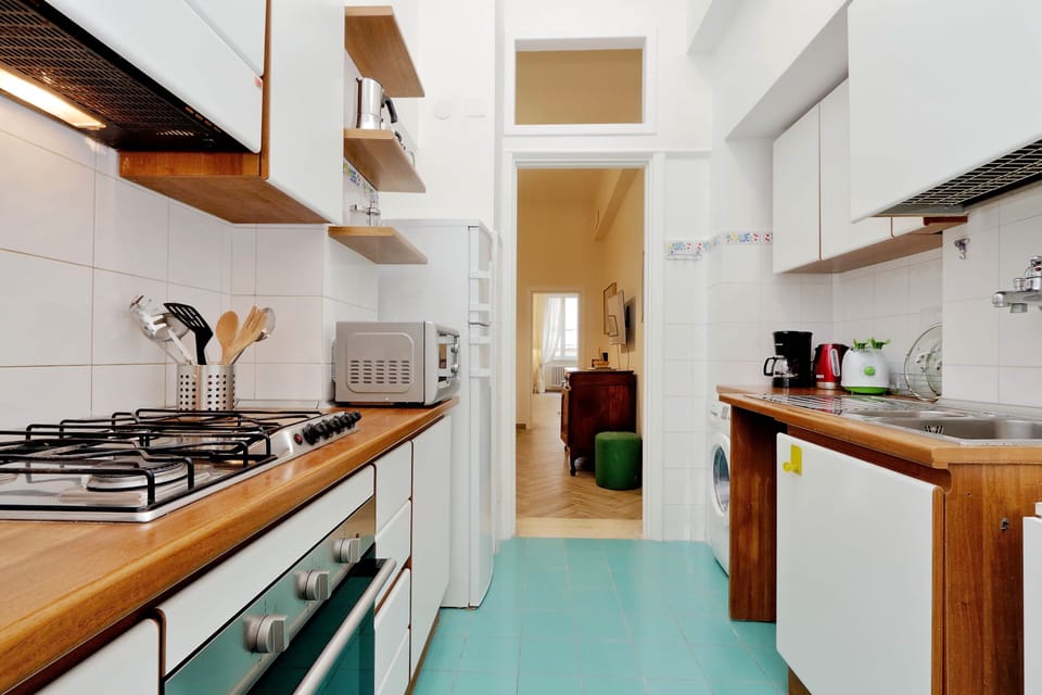 Apartment, 2 Bedrooms | Private kitchen | Full-size fridge, oven, stovetop, espresso maker
