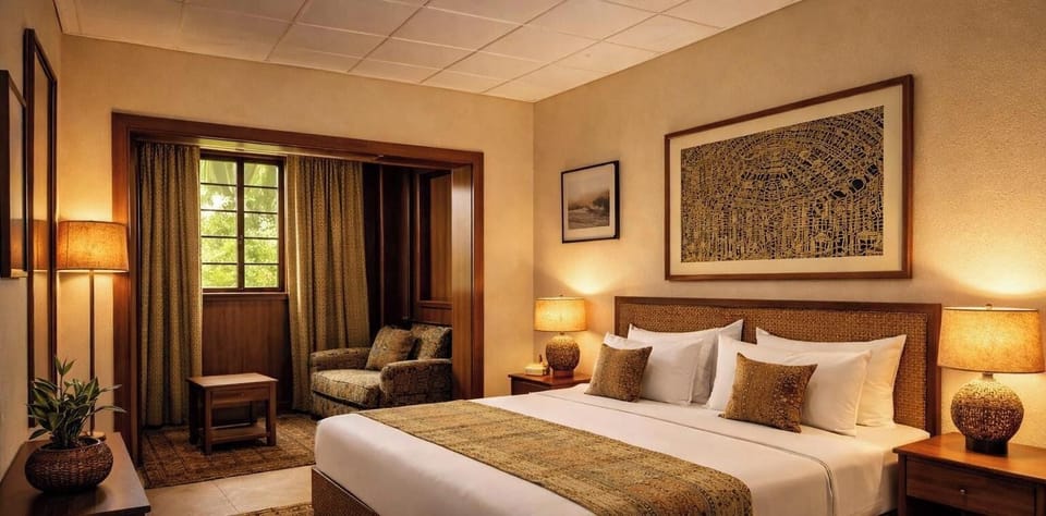 Deluxe Double Room, 1 Double Bed, Non Smoking, Ensuite | Down comforters, minibar, in-room safe, individually decorated