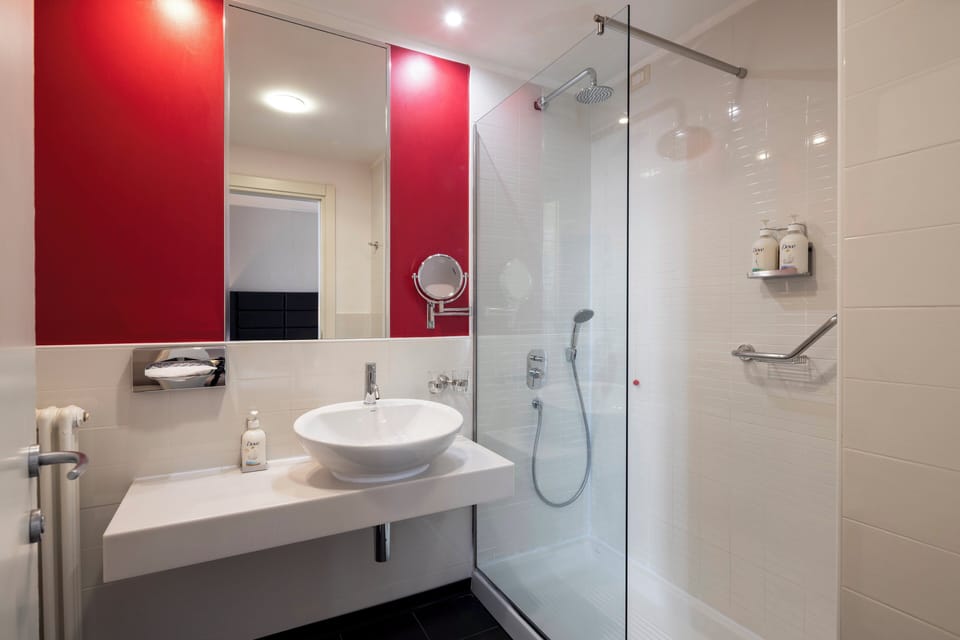 Free toiletries, hair dryer, bidet, towels