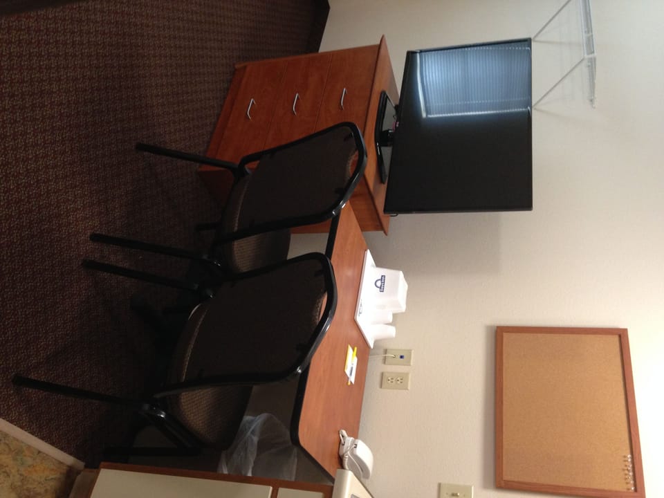 Individually decorated, individually furnished, desk, blackout drapes