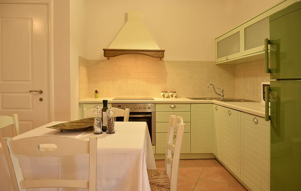 Full-size fridge, microwave, stovetop, dishwasher