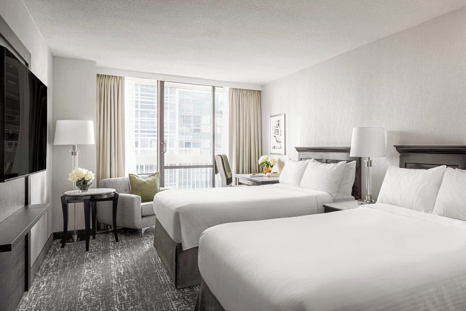 Standard Room, 2 Double Beds (Chelsea) | Hypo-allergenic bedding, pillowtop beds, in-room safe, desk