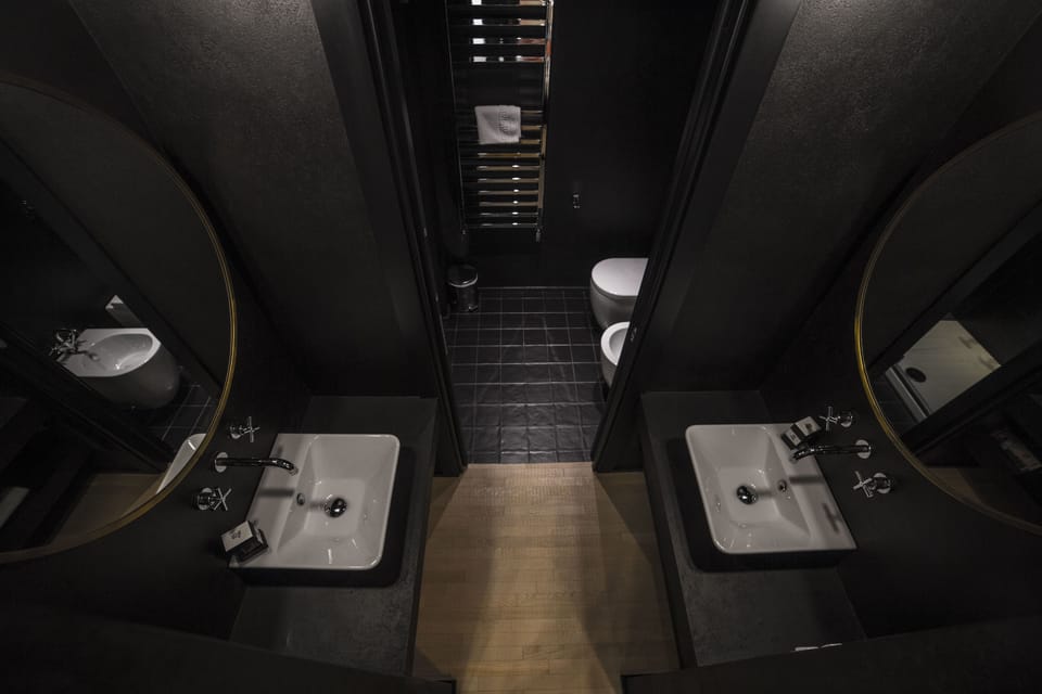 Deluxe Double Room | Bathroom | Shower, rainfall showerhead, free toiletries, hair dryer