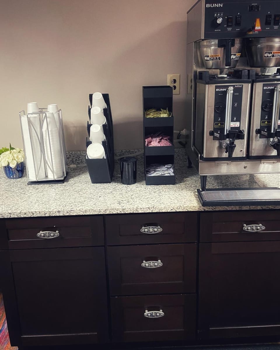 Free on-the-go breakfast on weekdays