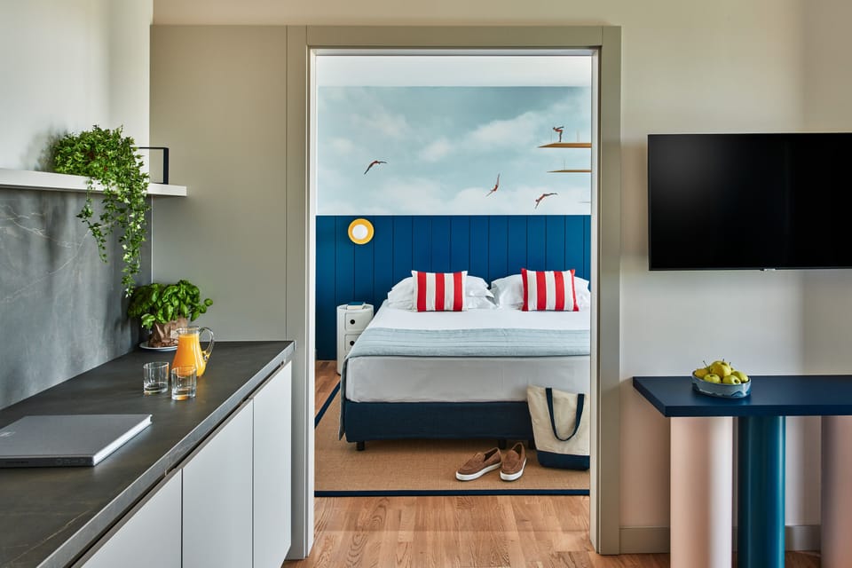 Family Suite, Balcony, Partial Sea View (Superior Seaside) | Minibar, in-room safe, blackout drapes, soundproofing